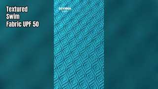 Strukturierter Schwimmstoff mit hoher Chlorbeständigkeit und 93 % recyceltem Nylon für langlebiges Schwimmen